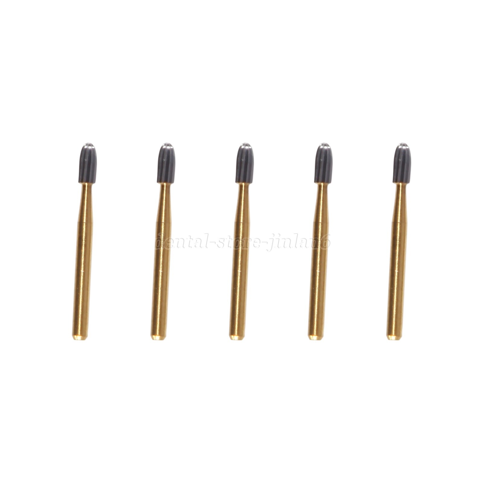 5 packs Dental Tungsten Carbide Burs Trimming & Finishing Egg Football FG 7406