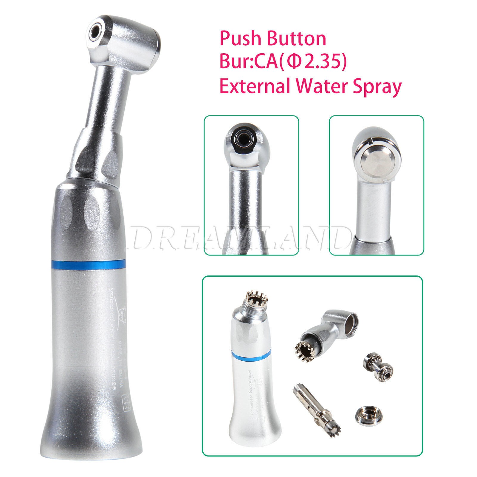 NSK Style Dental Low Slow Speed Handpiece Contra Angle Push Button E-Type USA!!!