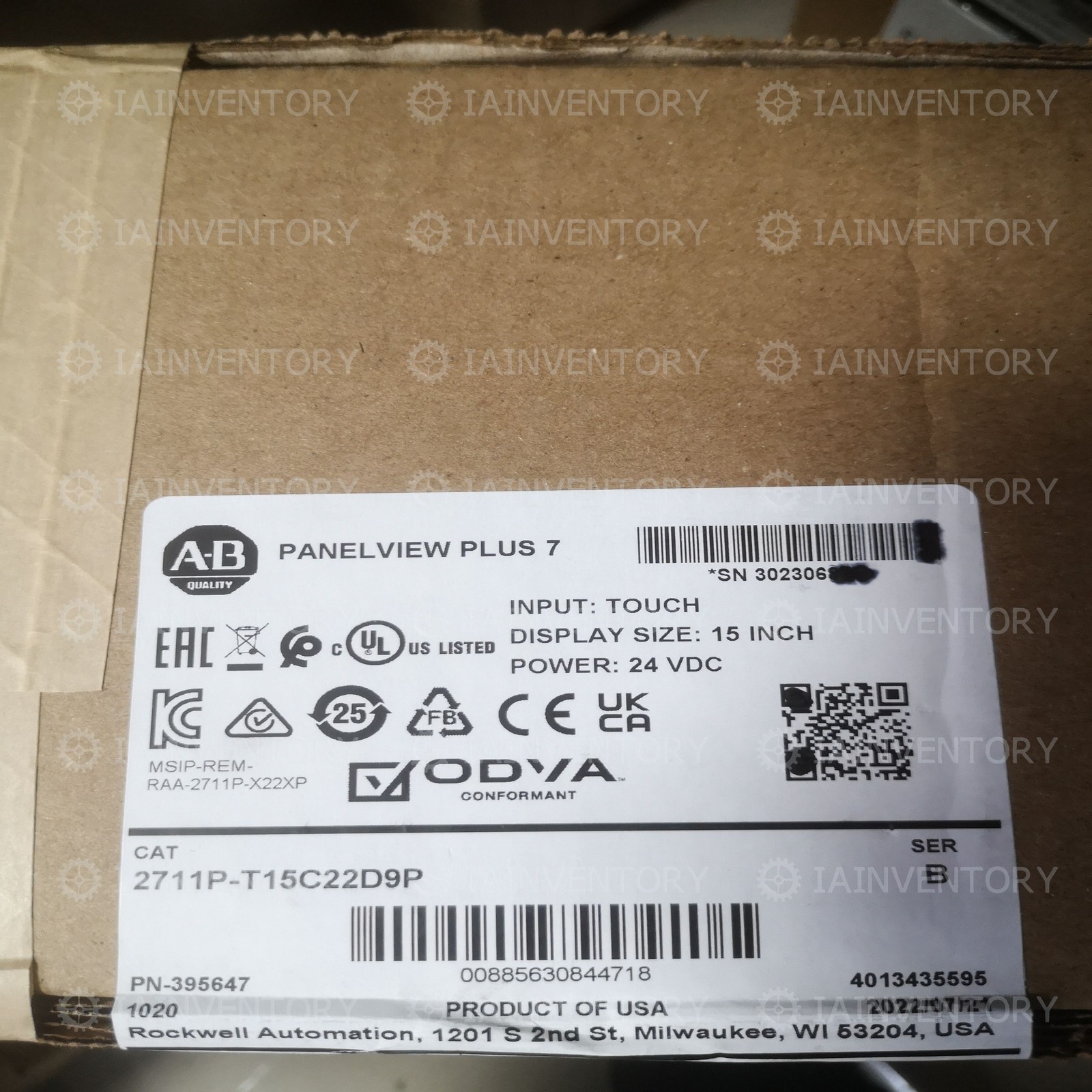 1 Unit NEW Allen-Bradley 2711P-T15C22D9P Local Shipping With Warranty