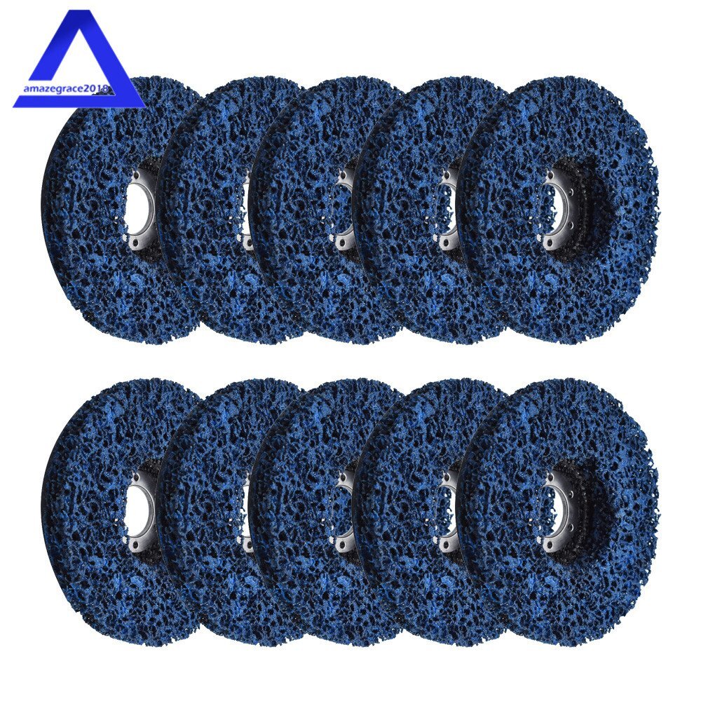 10 Pack 4.5”x7/8″ Poly Strip Disc Wheel Paint Rust Removal Clean Angle Grinder