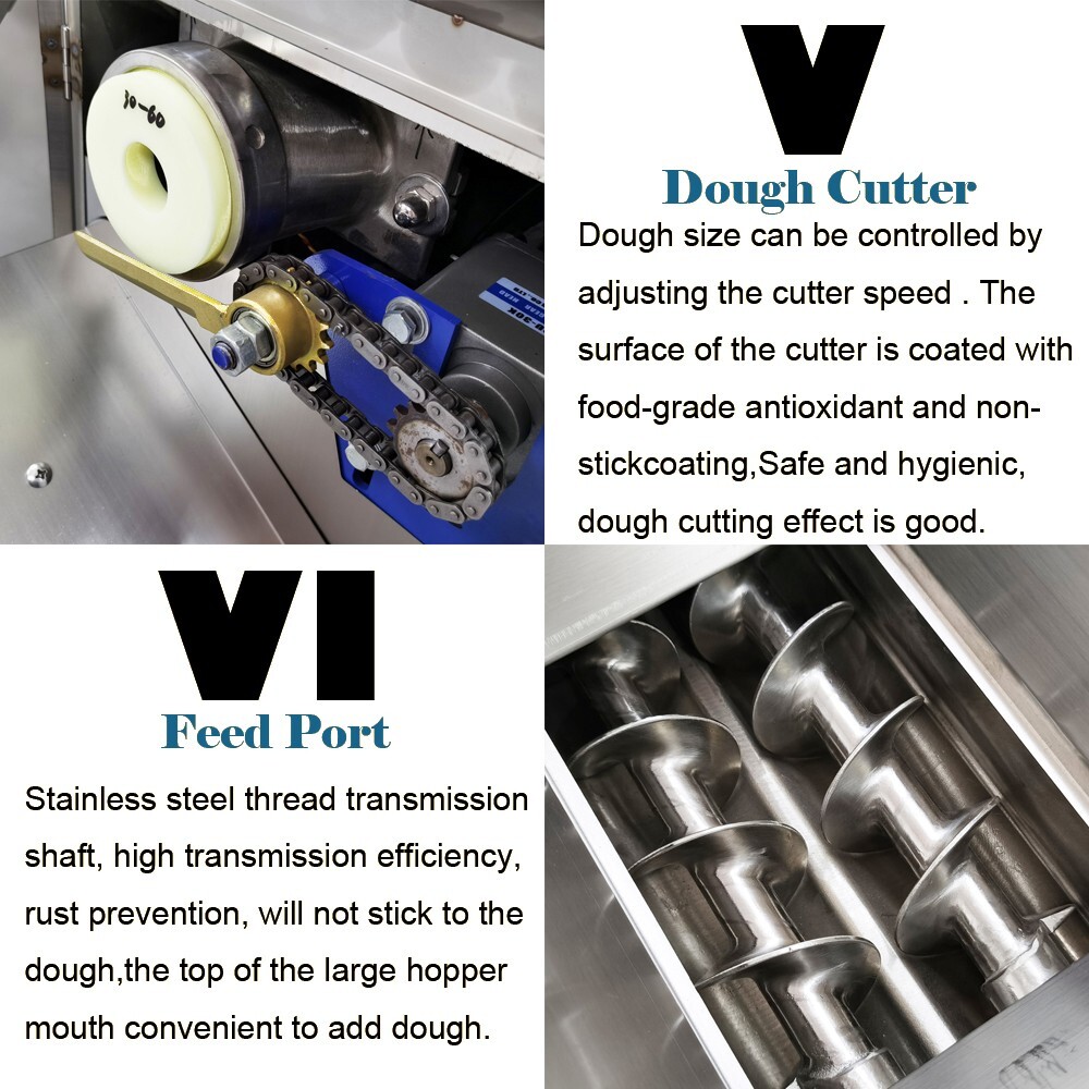 Electric Commercial Dough Divider Cutter 0.18oz-17.6oz 110V 2HP 250W+50W