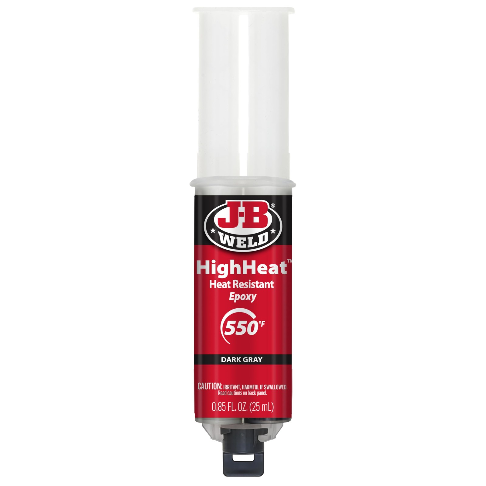 J-B Weld High Heat Epoxy Syringe, Dark Grey