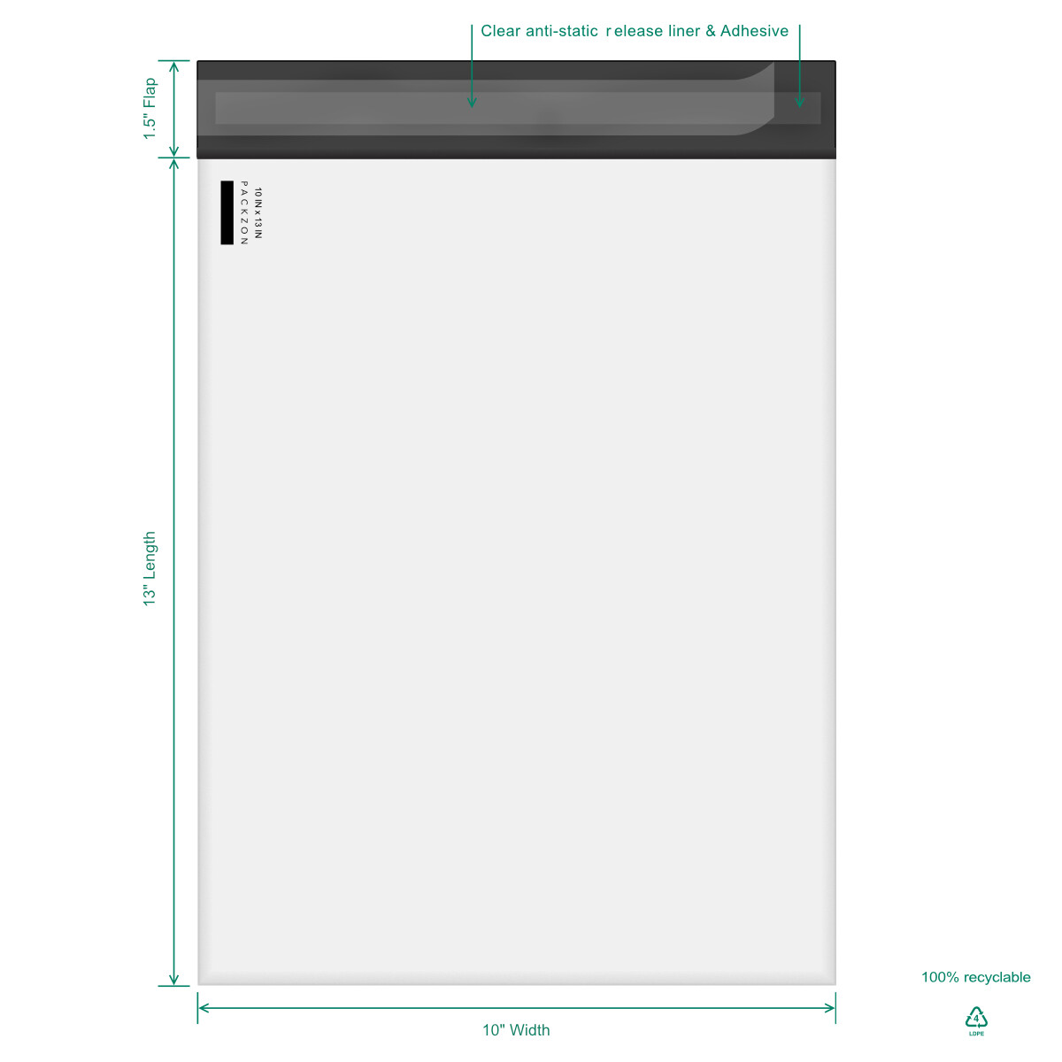 10×13 Poly Mailers Shipping Bags Strong Mailing Envelopes for Small Business