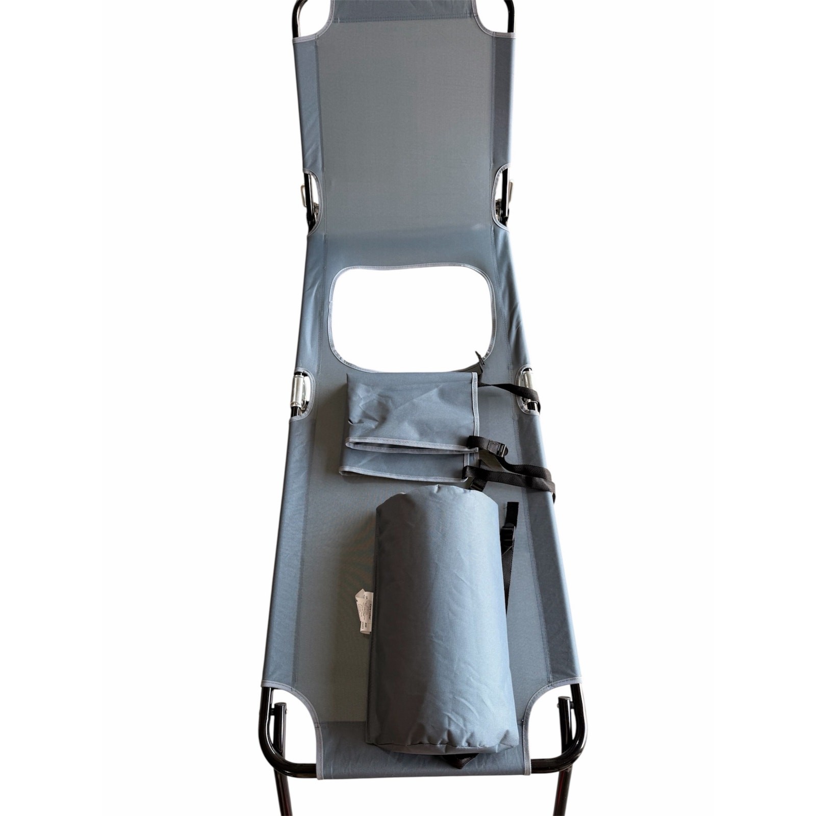 Foldable BBL Chair with Hole for Butt 5 Position 74.8″X22.8″X11.8″, Dark Grey
