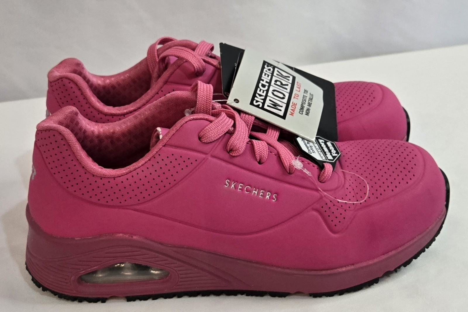 NEW Skechers Women’s Hot Pink Composite Toe Work Shoes / Size 6