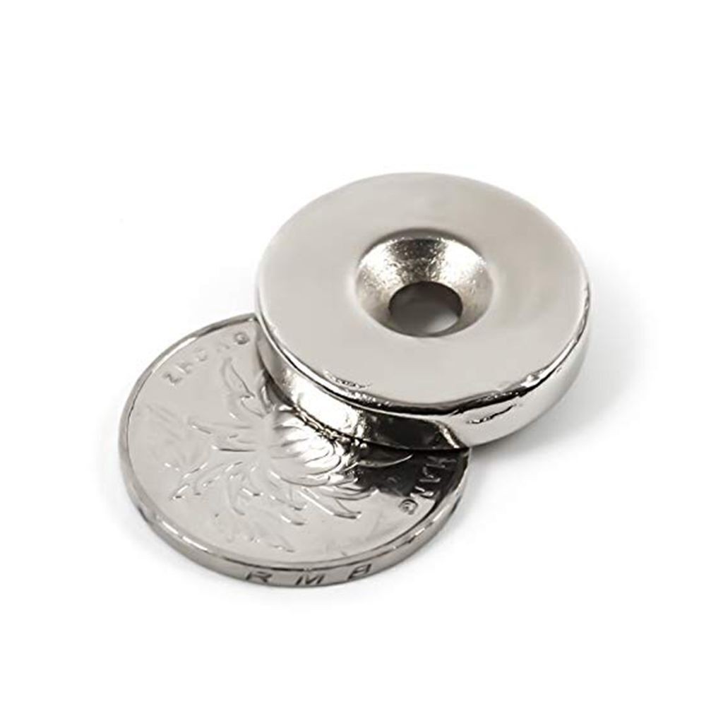 10/30/50Pcs Strong Countersunk Ring Magnets Hole 5mm Rare Earth Neodymium 25*3mm