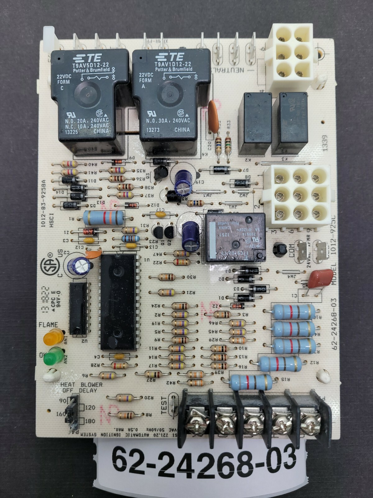 Rheem Ruud 1012-925C Furnace Control Circuit Board 62-24268-03