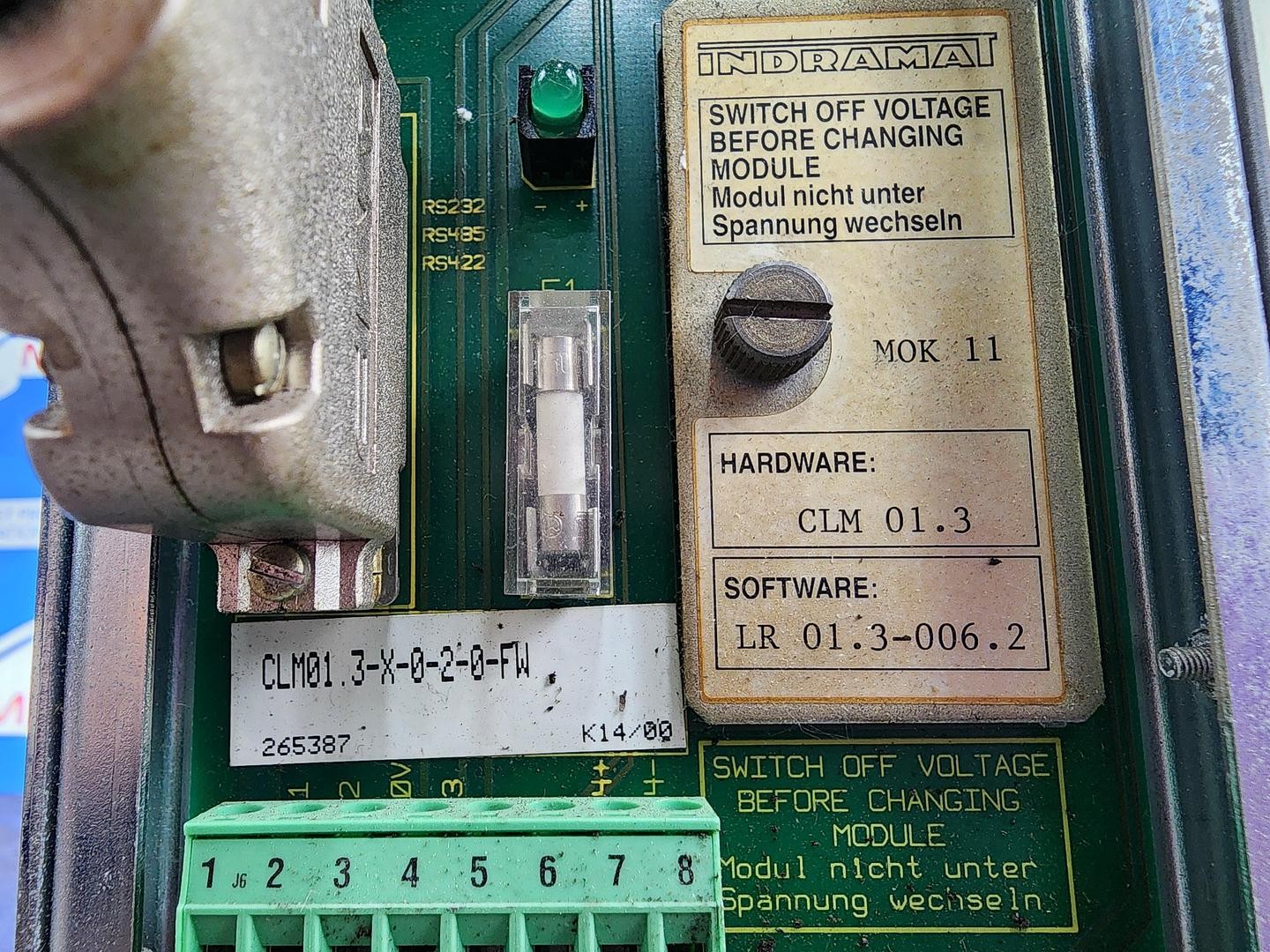 Indramat CLM01.3-X-0-2-0-FW Servo controller