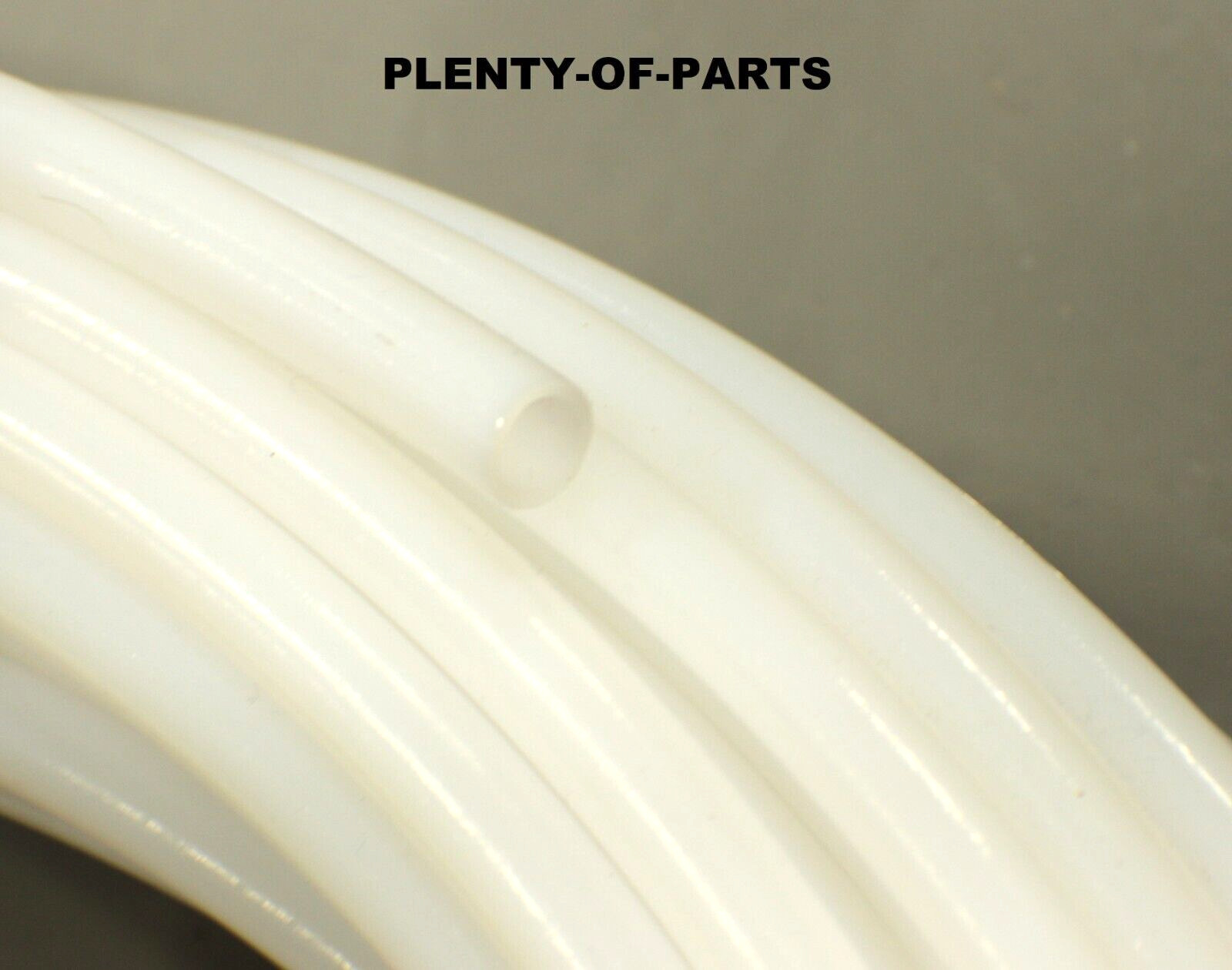 PTFE Polytetrafluoroethylene Tubing 1/2″ OD x 3/8″ ID White Hose Sold Per Ft.