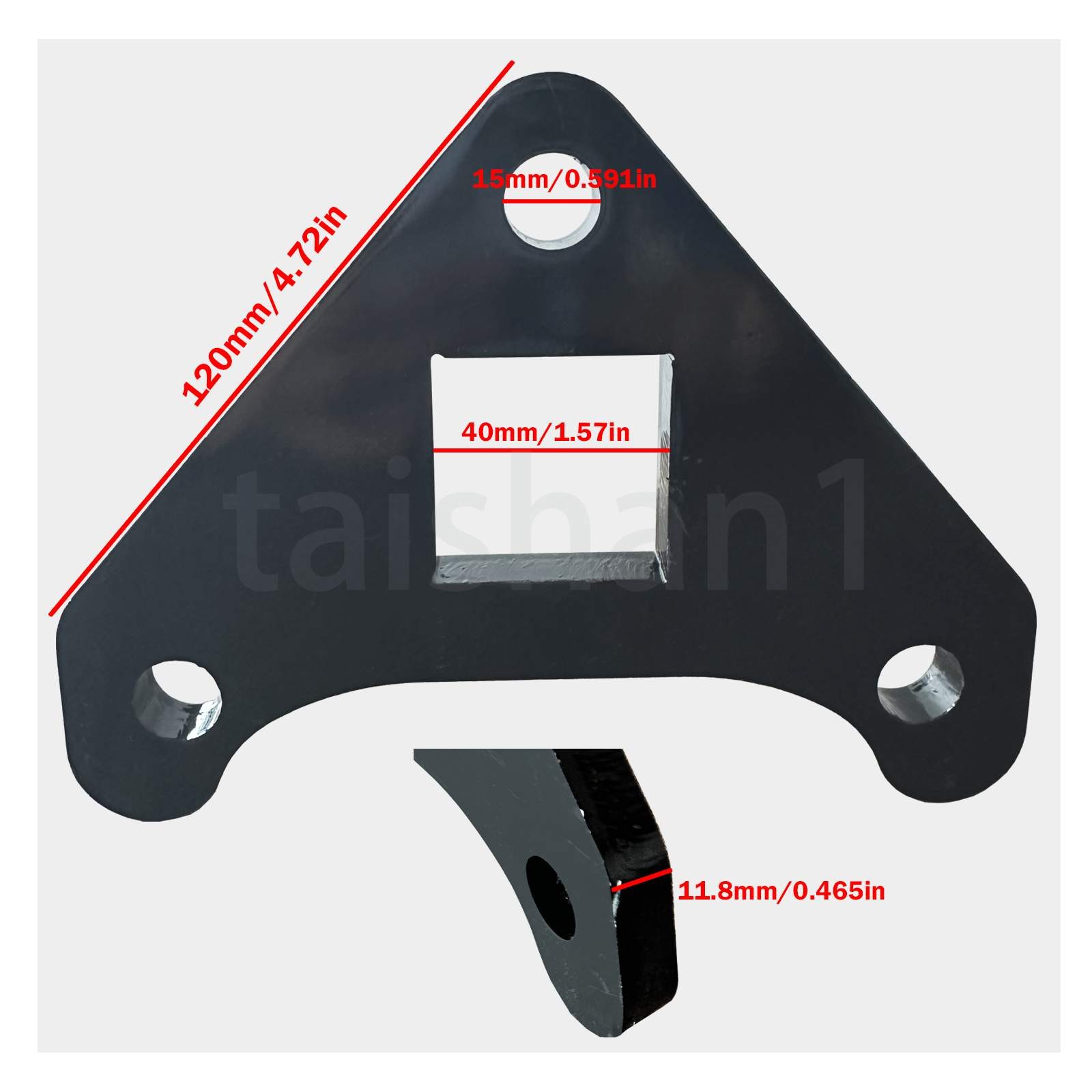 2Pcs Flange bracket For Chinese Mini Excavator Drive Motor Reinforcement Bracket