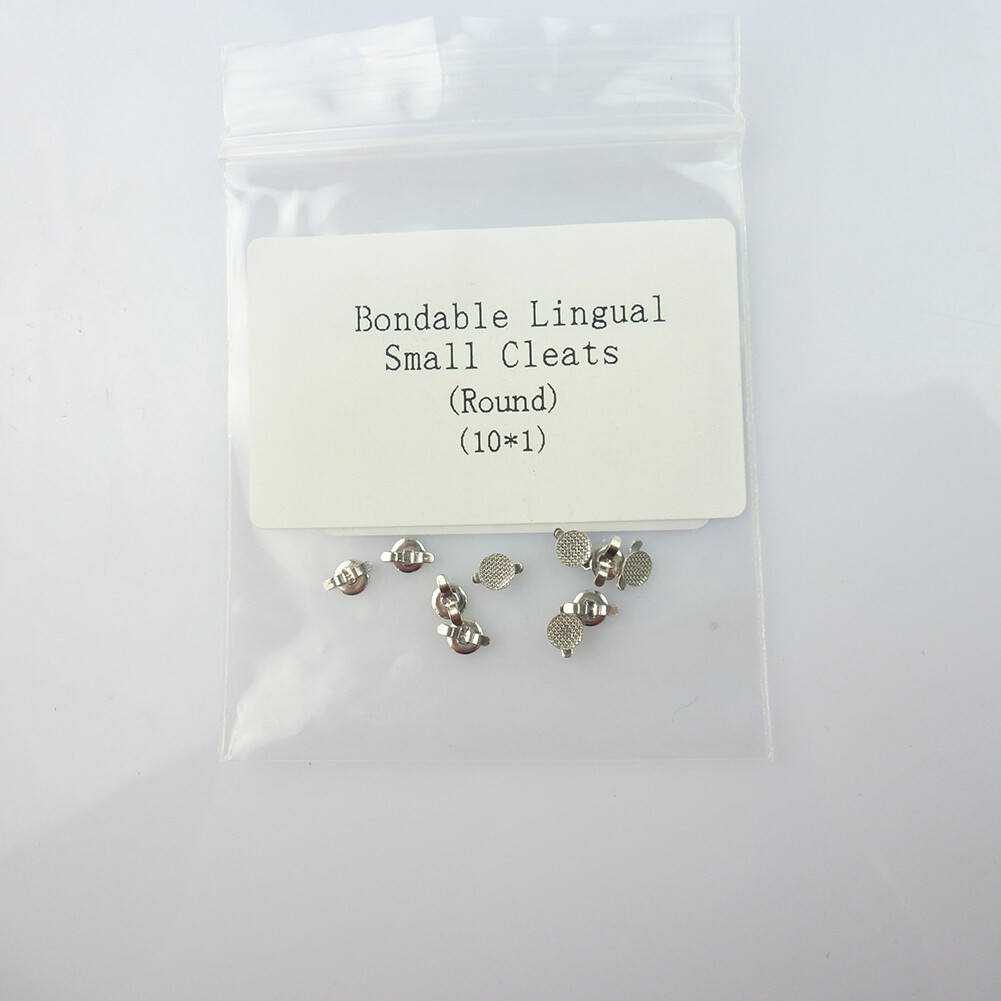 10PCS Orthodontic Lingual buttons Round/Rectangle Direct Bond Eyelets mesh base