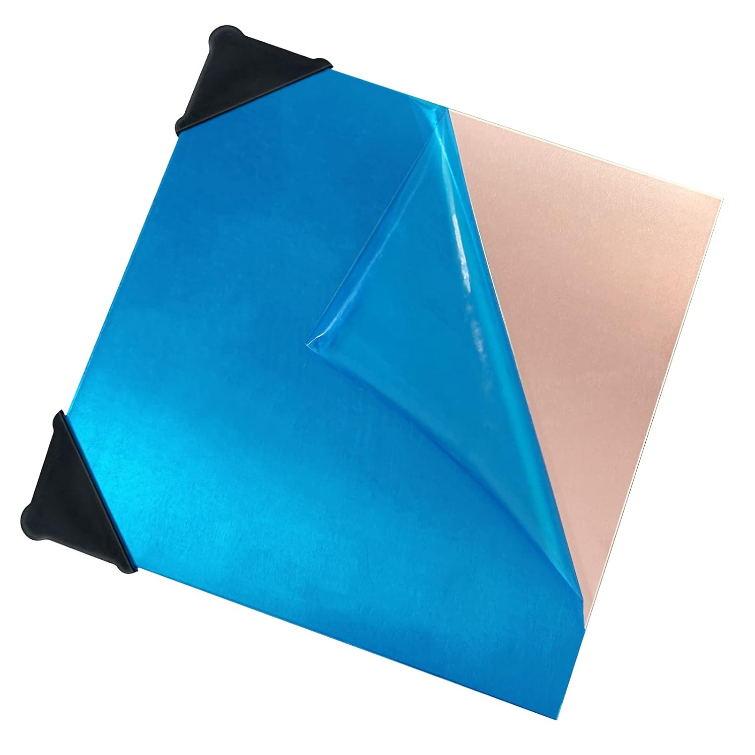 2 Pieces 99.9% Pure Copper Sheet, 4″ X 4″,18 Gauge(1Mm) Thickness, Film Attached