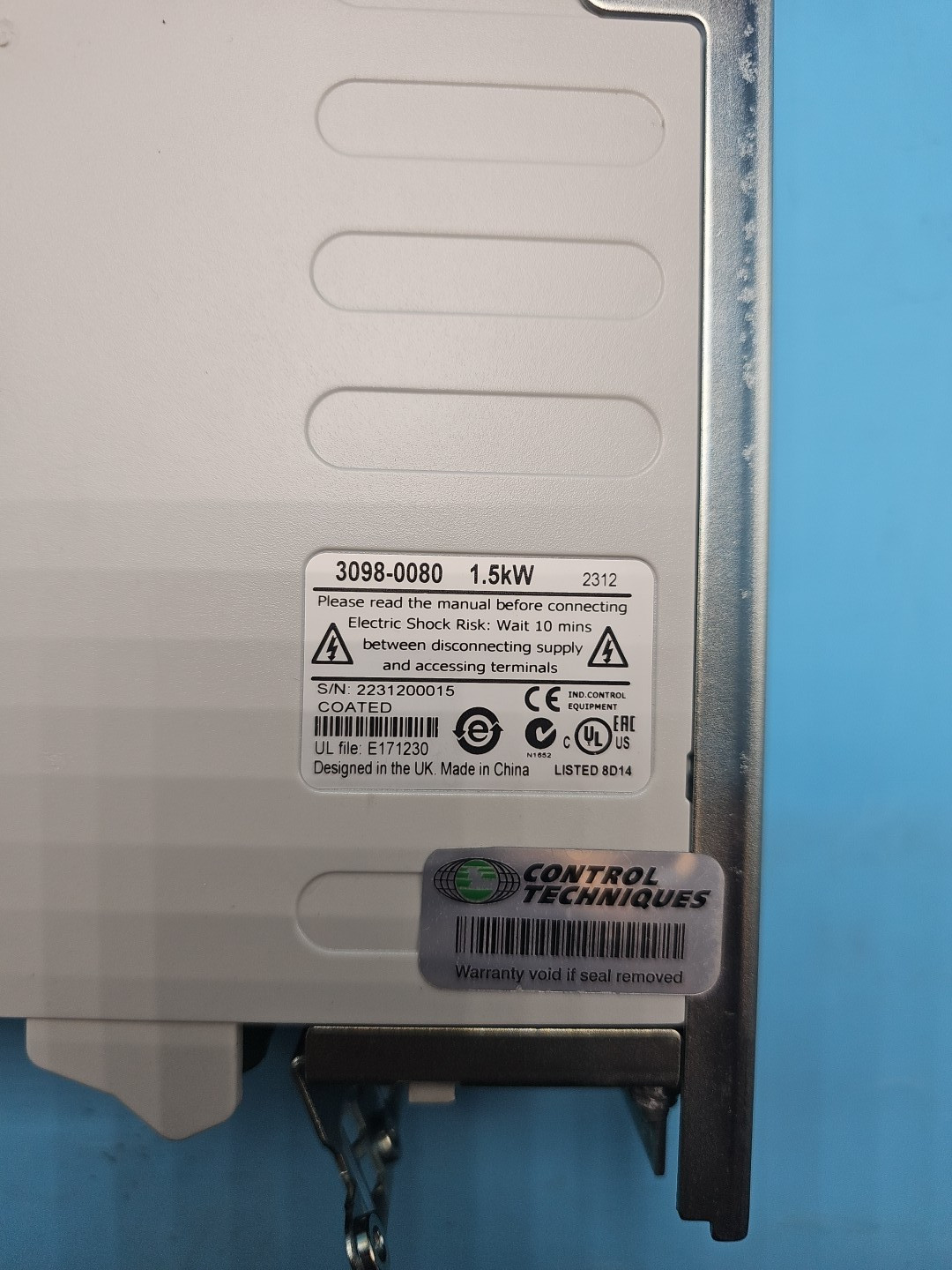 Emerson Control Techniques 3098-0080 1.5kW Unidrive SP0405 Inverter Drive