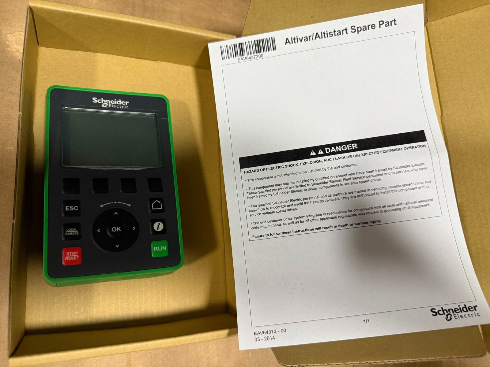 1PC NEW Schneider VW3A1111 Keypad Panel 1 Year Warranty