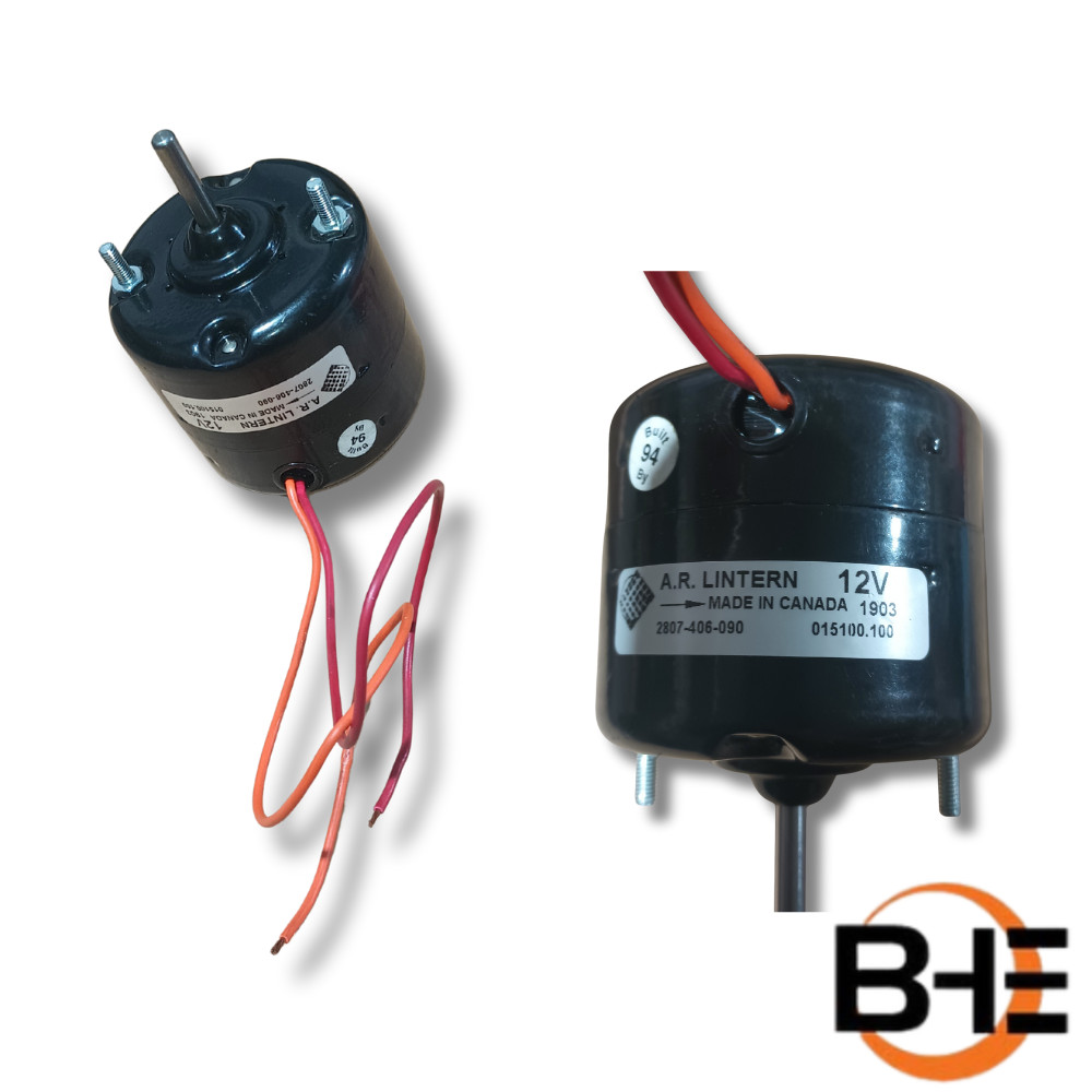 2807-406-090 – 2-speed, 12V DC Single Shaft Blower Motor