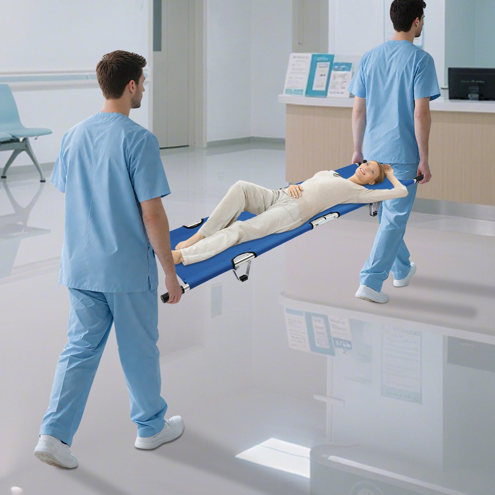 Folding Stretcher For Medical Emergency Portable Emergency Medical Stretcher