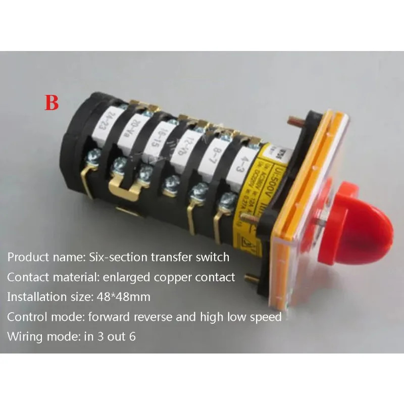 Milling Machine Switch Forward Reverse Two-Speed 3/4/6 Section Mill Switch