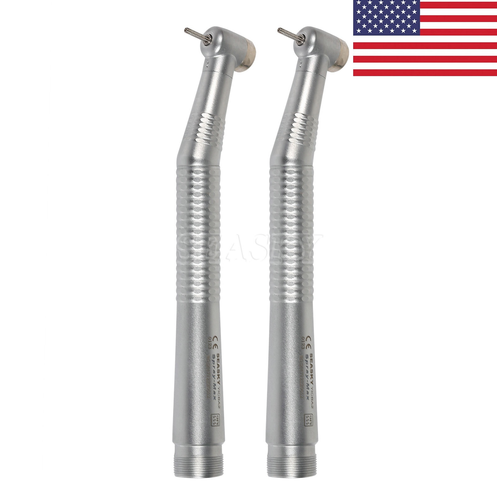 2xNSK Style Dental High Speed Handpiece Push Button head 2 Holes SK Y1BA2 in USA