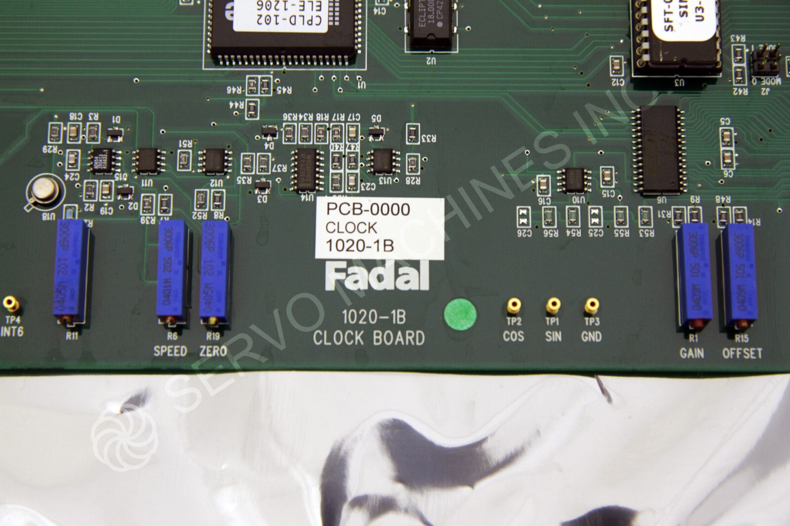 FADAL 1020-1B PCB-0000 CLOCK CARD WITH 1 YEAR WARRANTY