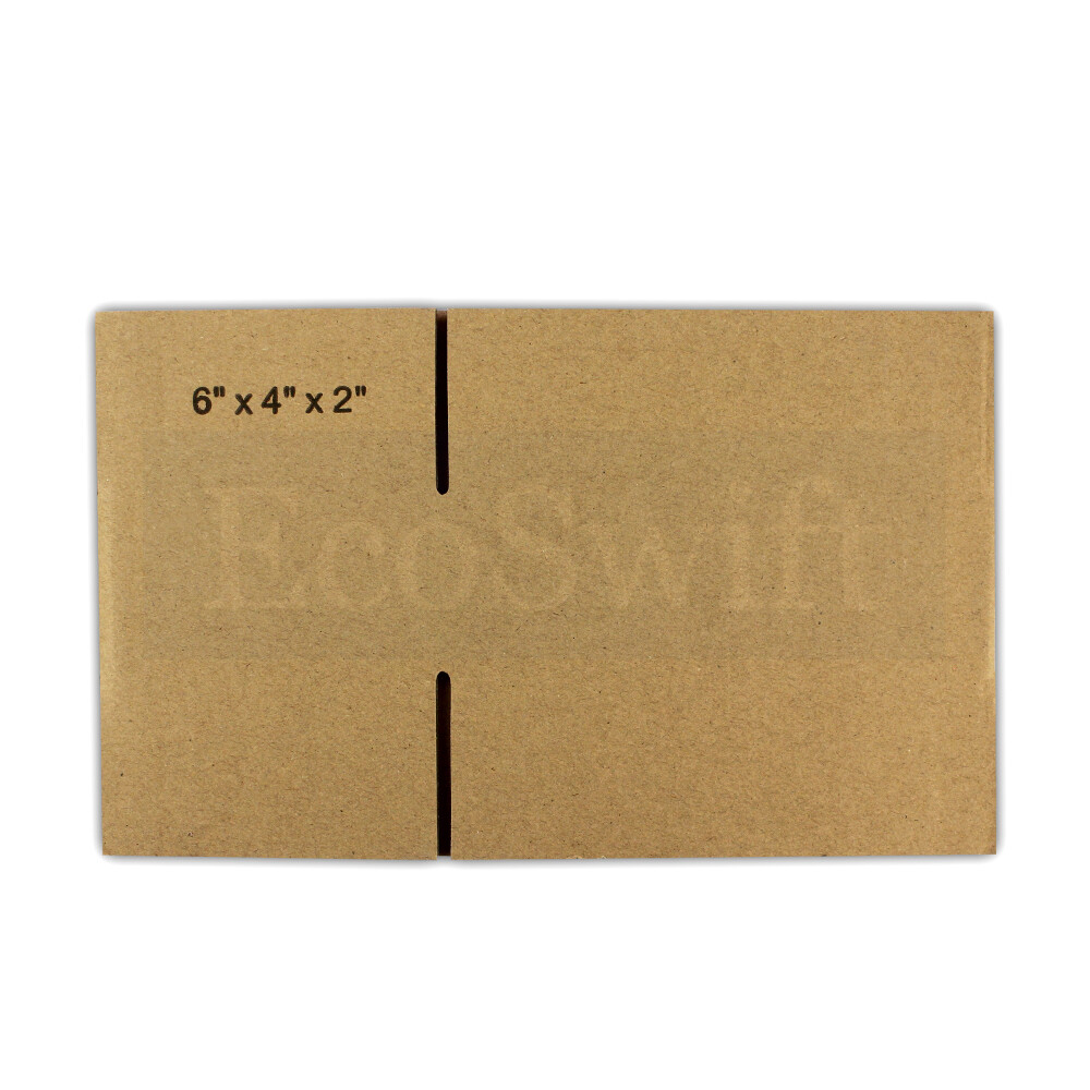 1-200 6x4x2 “EcoSwift” Cardboard Packing Mailing Shipping Corrugated Box Cartons