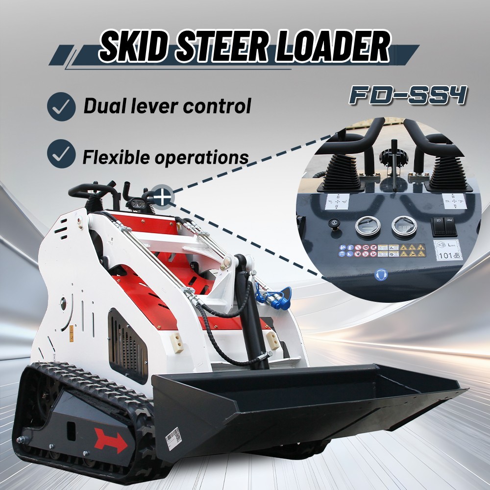 13.5 HP Skid Steer Loader Hydraulic Electric Start B&S ENGINE Orange or White US