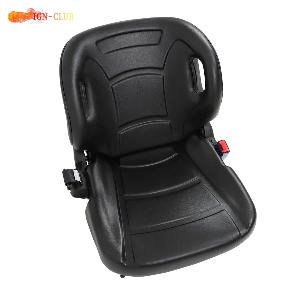 Black Universal Forklift Seat Fits For Clark Cat Hyster Yale Toyota New