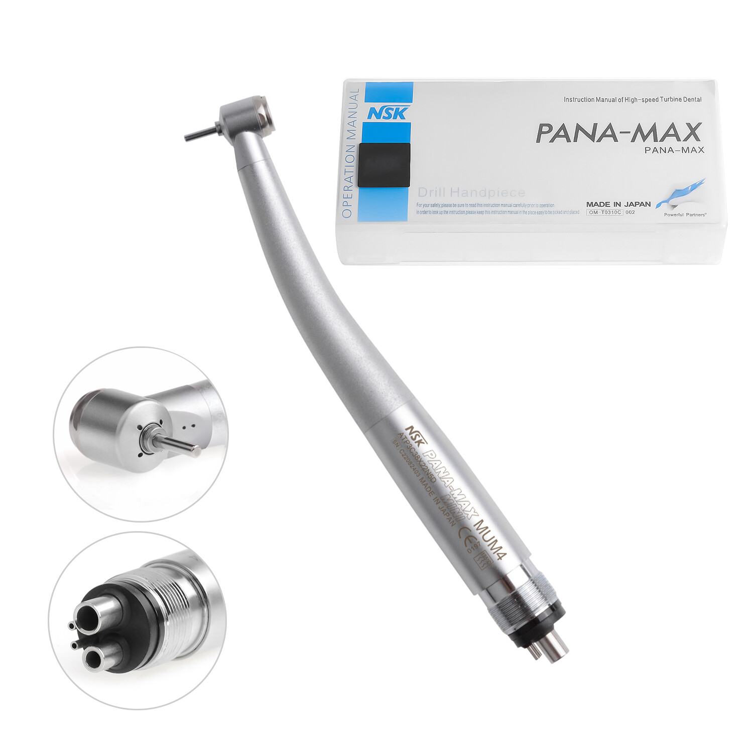 NSK Type Dental PANA-MAX MINI Head High Speed Children Handpiece Push Button CE