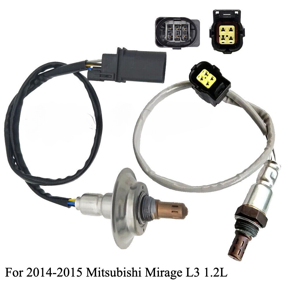 2Pcs O2 Oxygen Sensor For Mitsubishi Mirage 2014-2015 1.2L 3-Cyl 1588A275
