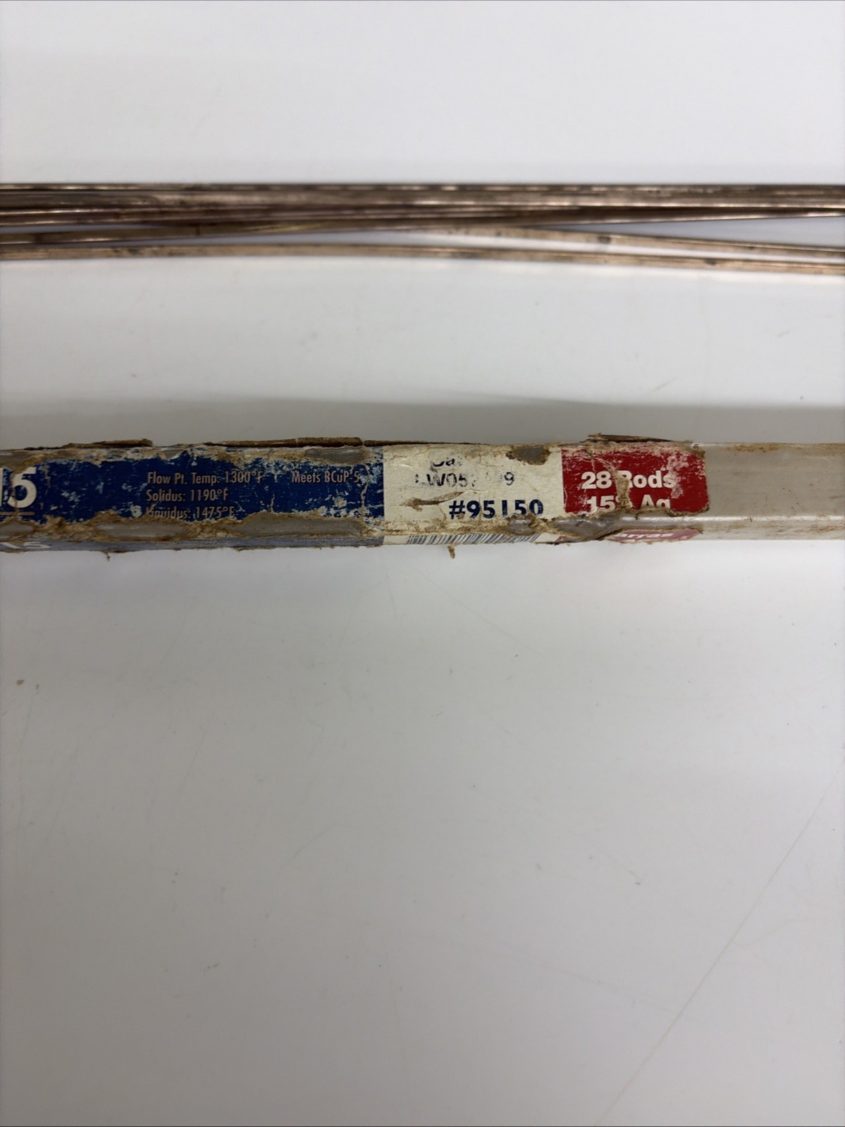 Lucas Milhaupt Sil Fos 15 Brazing Rods 15% Silver Alloy Lot of 12