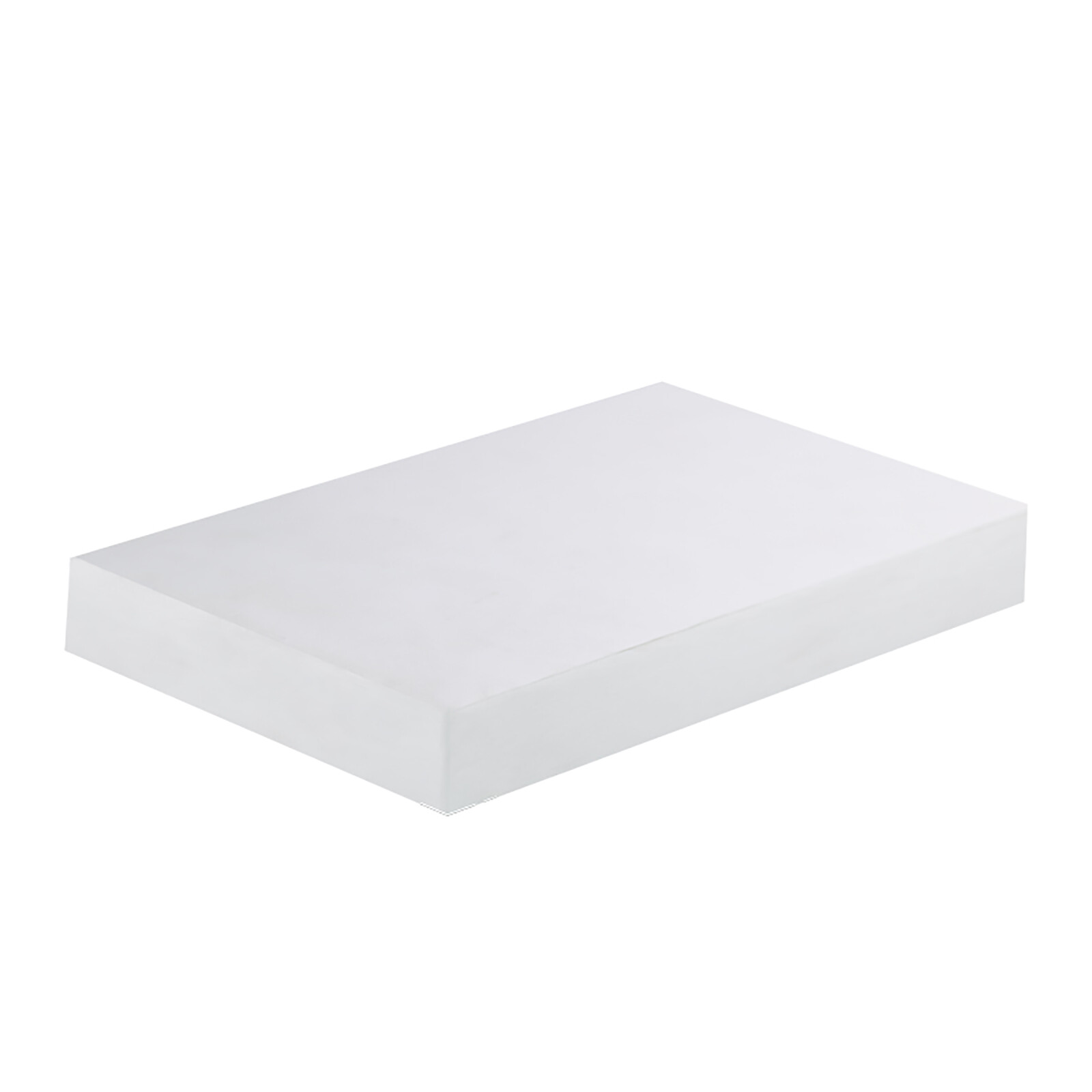 White PTFE Sheet Plate Hard Plastic Panel High Thermoplastic 0.2-30mm Thick DIY