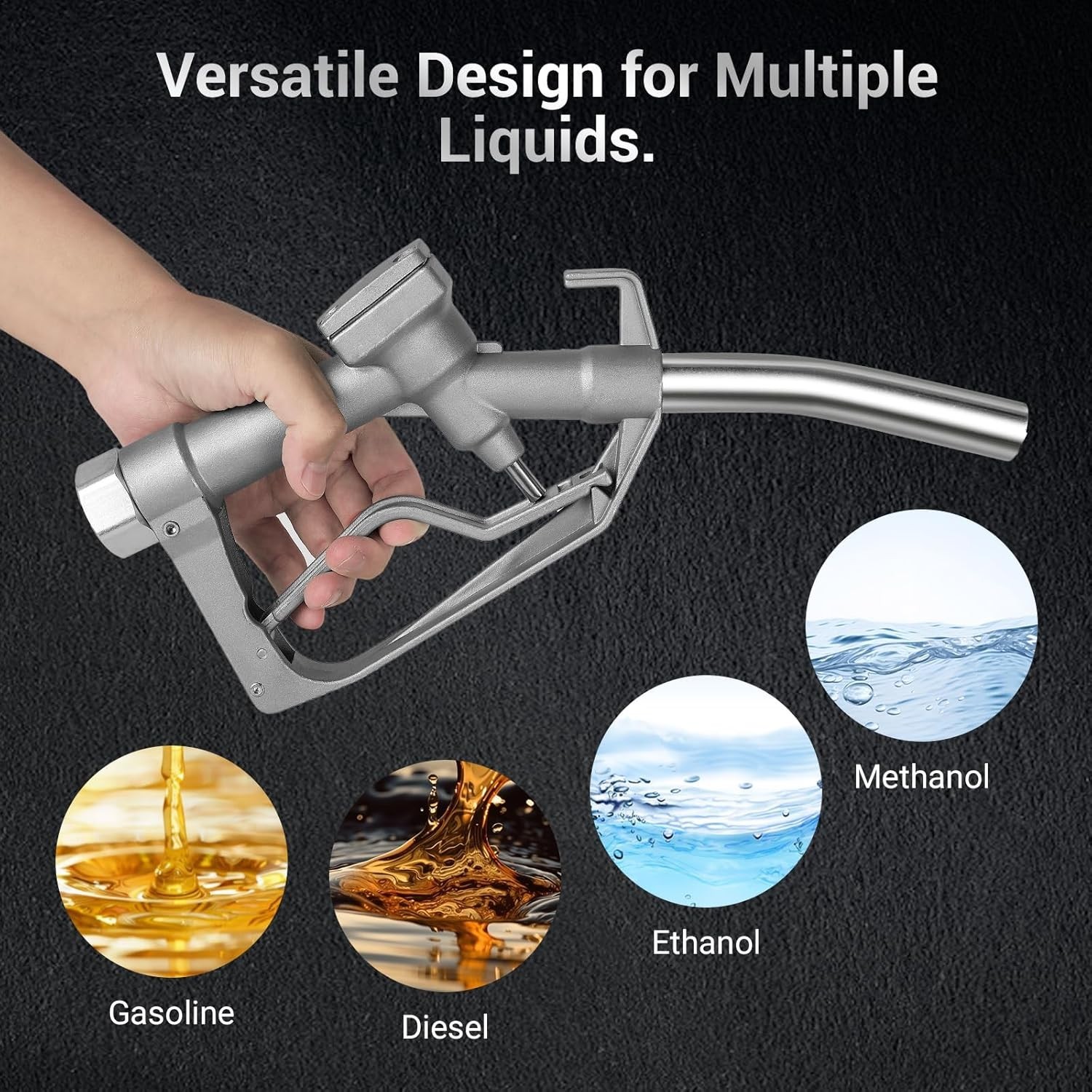 3/4″ inch NPT Manual Diesel Fuel Nozzle Fill Unleaded Manual Nozzle 15/16″ Spout