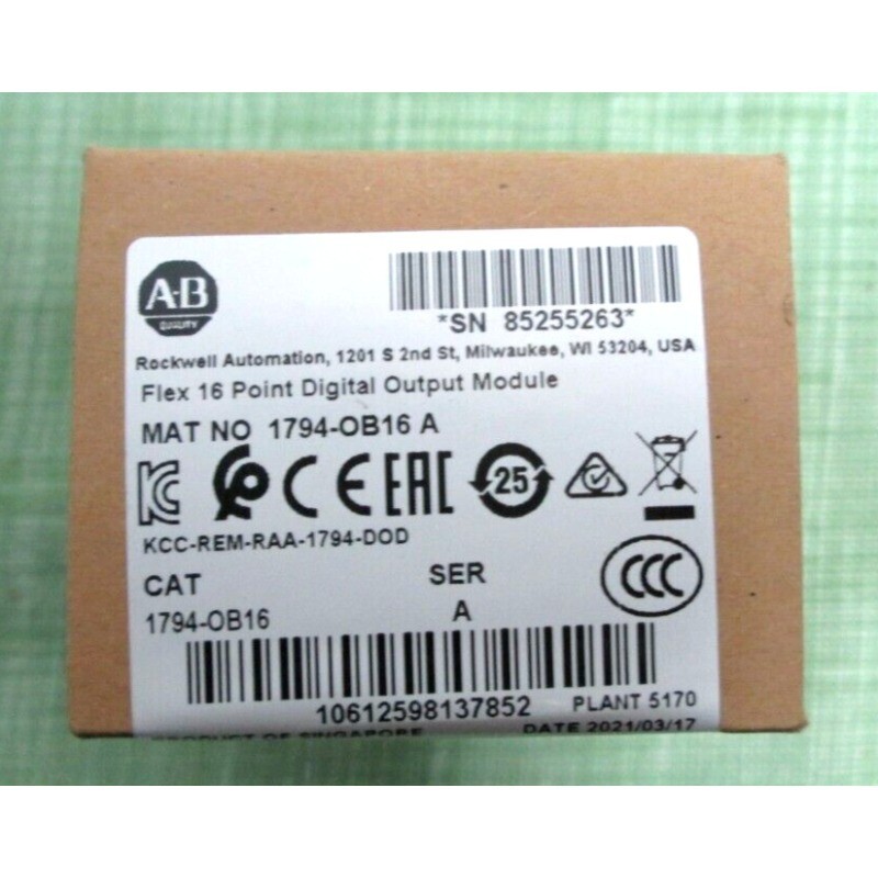 NEW Allen Bradley 1794-OB16 Flex 16 Point Digital Output Module US Free Tax