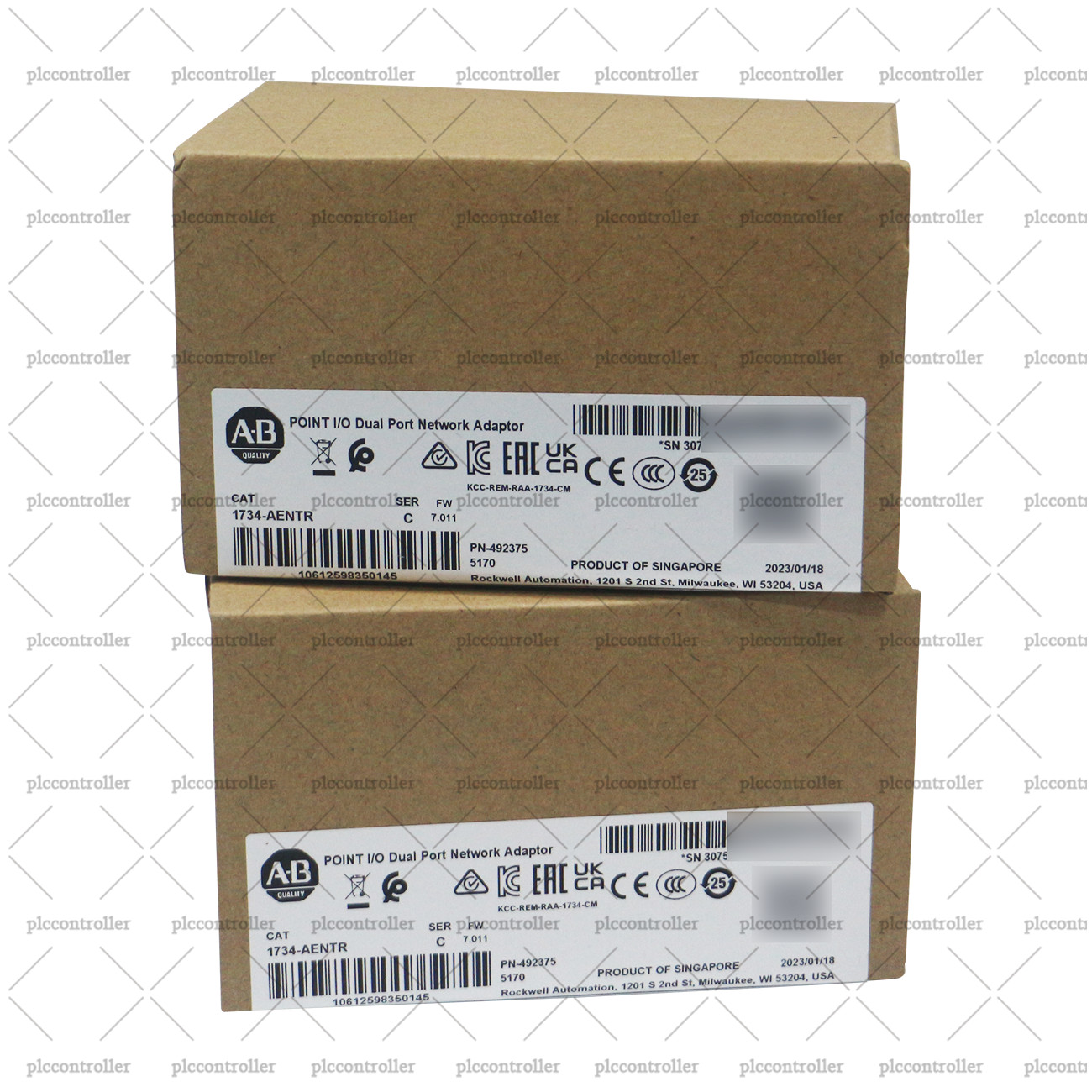 New Allen-Bradley 1734-AENTR POINT I/O Dual Port Network Adaptor EtherNet Module