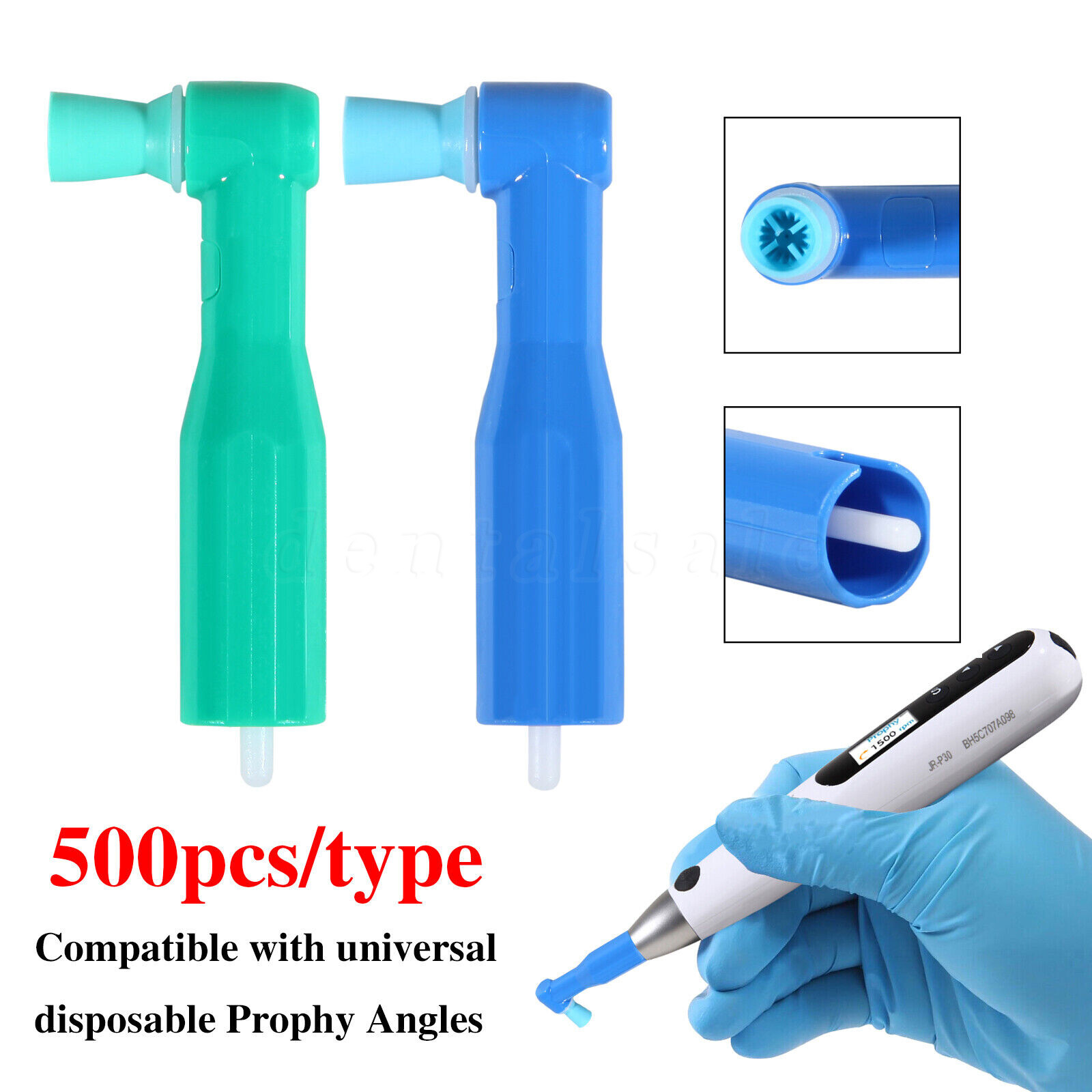1-5 USA NSK Style Dental Slow Low Speed Contra Angle Handpiece Push Button Etype