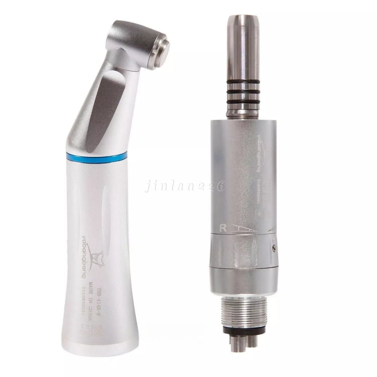 Dental Slow Low Speed Handpiece Push Contra Angle NSK Style Air Motor 4Holes USA