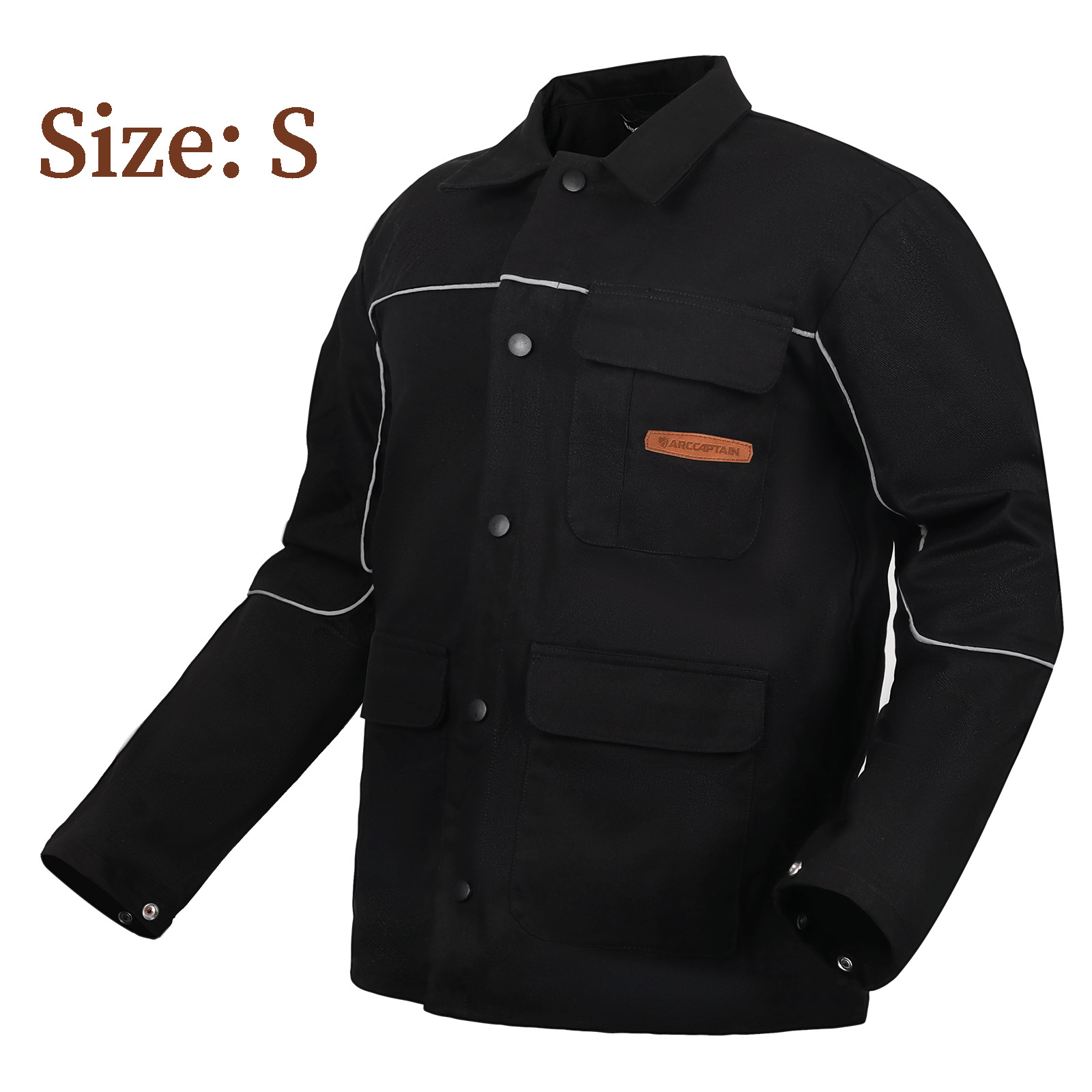 ARCCAPTAIN Welding Jacket Black 11oz FR Cotton Welding Lightweight Sizes S-3XL🔥