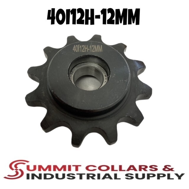 #40 Roller Chain Idler Sprocket 12MM Bore Hardened 12 Tooth 40I12H-12MM