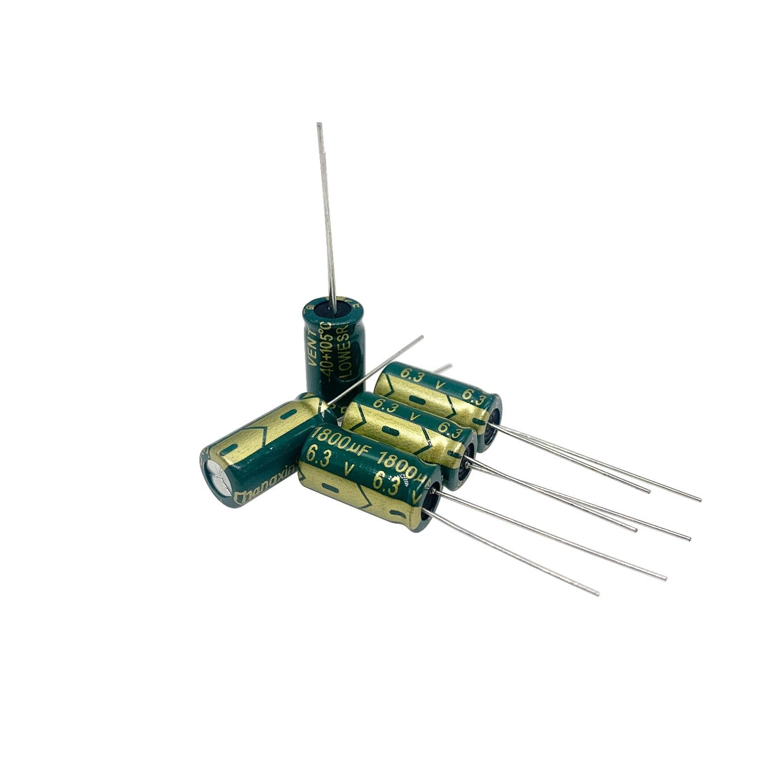 20PCS 6.3V 1800UF Capacitor 8x16mm(0.31×0.63in) High Frequency Aluminum Elect…