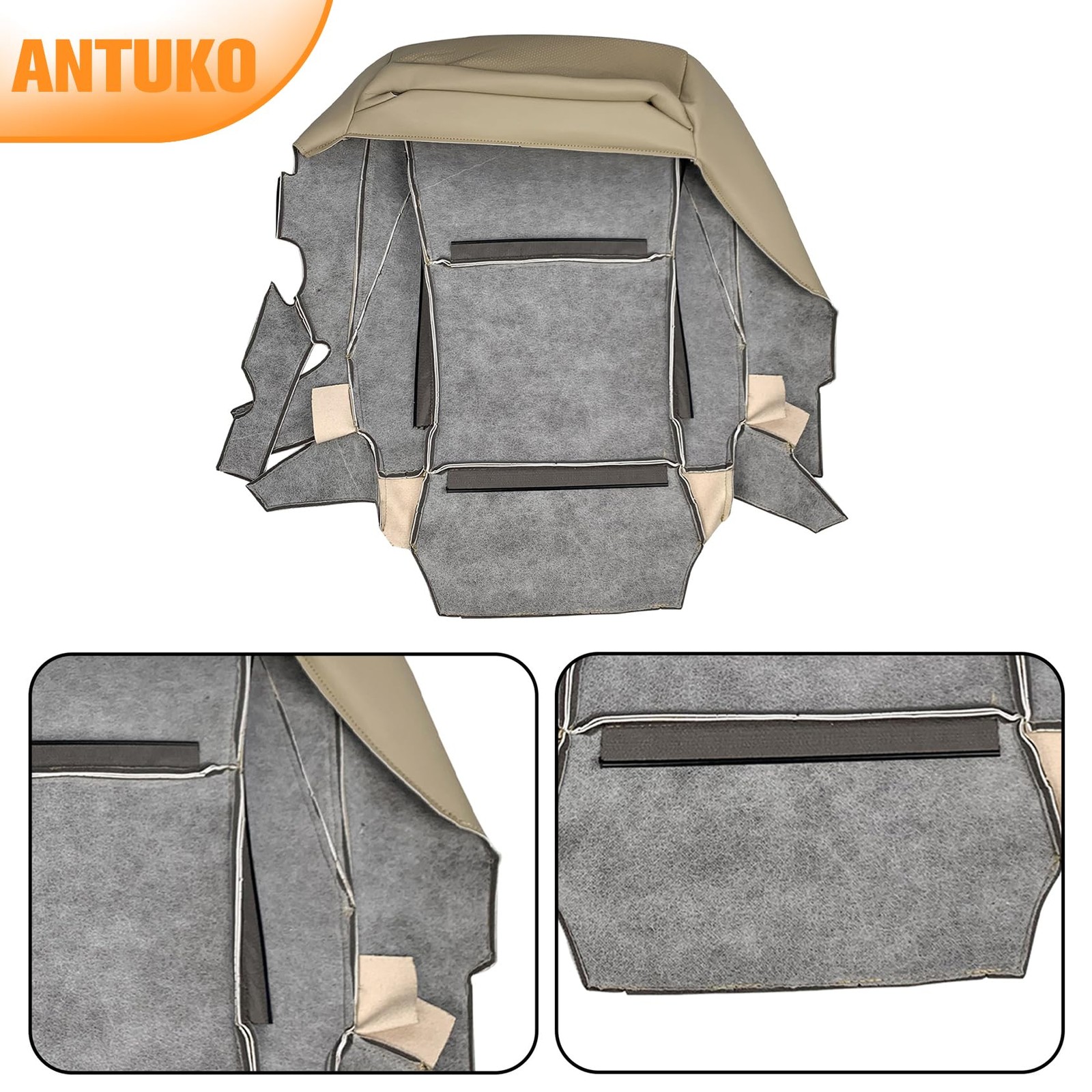 Driver Side Tan Bottom Leather Seat Cover for ES350 Sedan 2007-2012