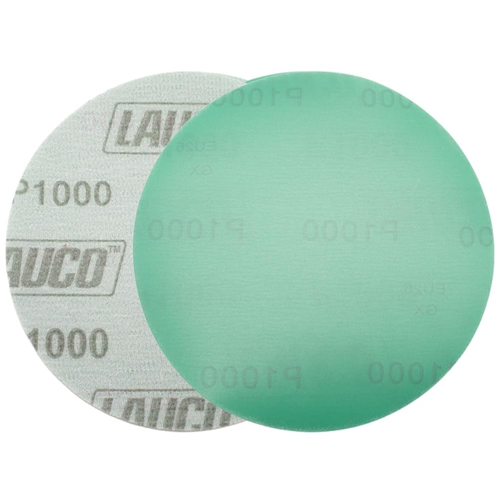 Premium 6″ Hook and Loop Sanding Ceramic Discs (Box of 50) – (GRIT-1000) 25944