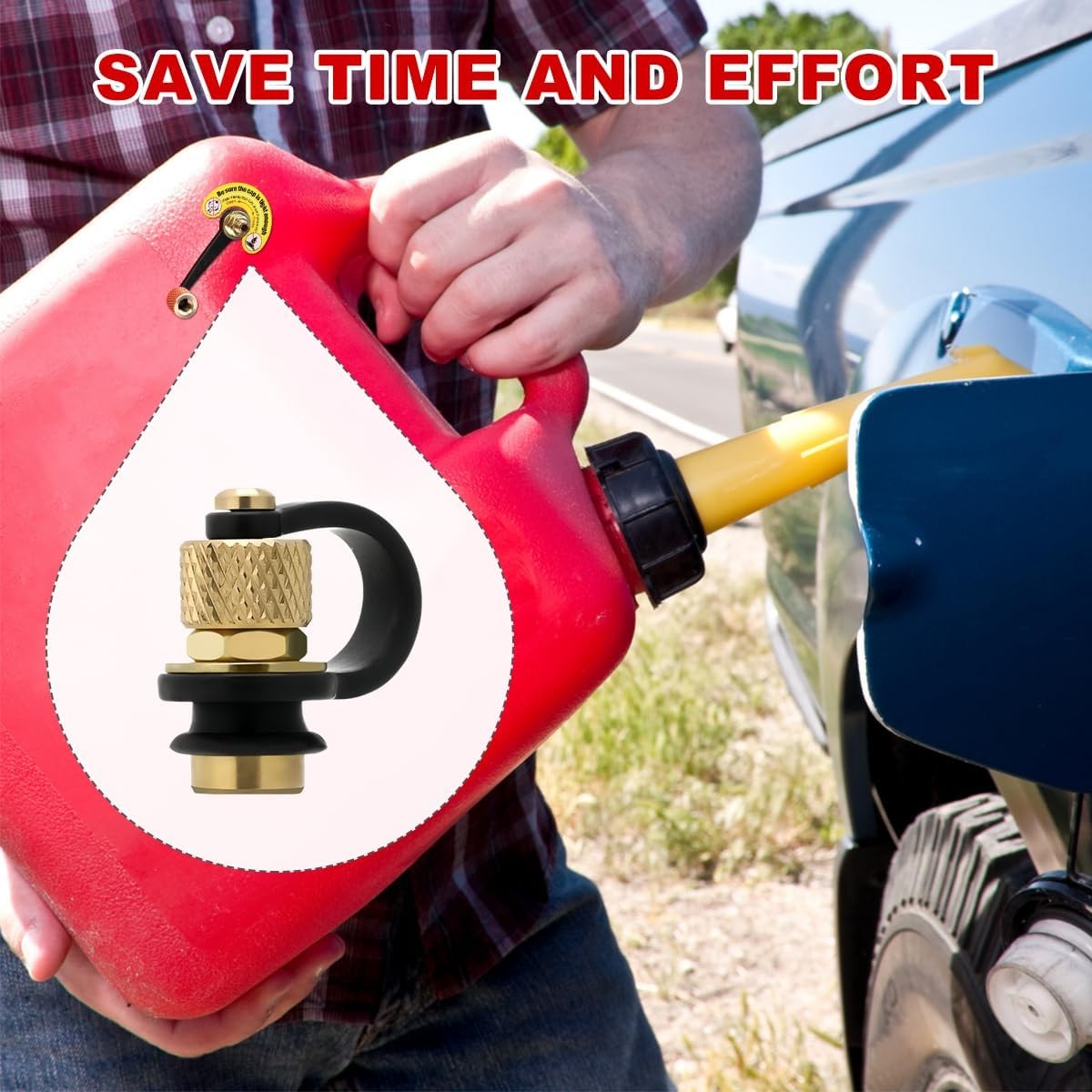 Magicfour Fuel Gas Can Vent Caps, 3 Pack Fuel Gas Tank Vent Caps Gas Can Replace