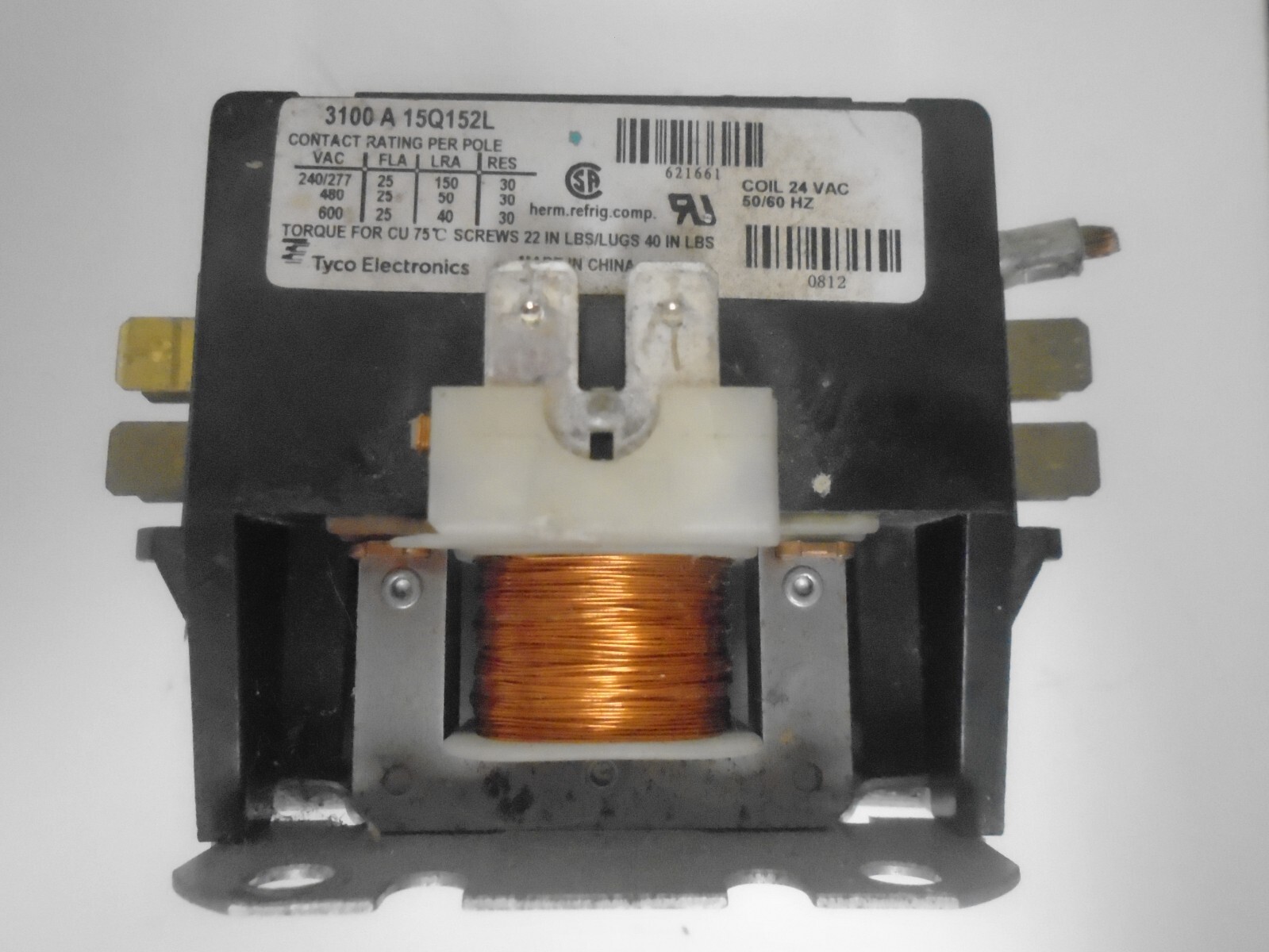Rheem 1 Pole Contactor 3100A15Q152L “USED”