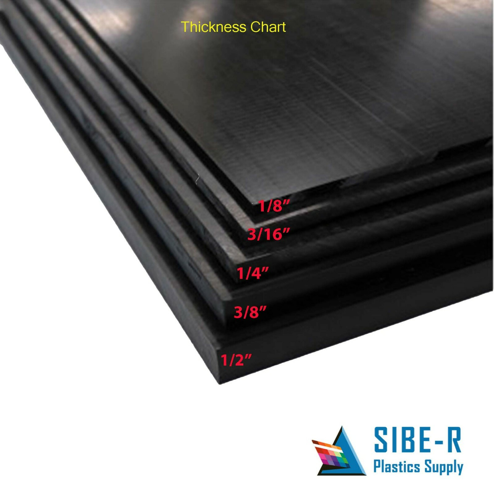 BLACK ACRYLIC PLEXIGLASS 3/8″ X 24″ X 48″ PLASTIC SHEET