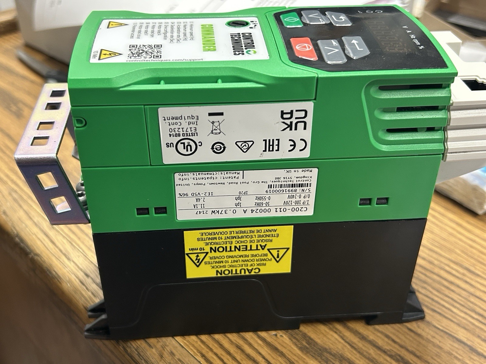 Nidec Corp C300-02400041 A 2hp Control Techniques Commander C