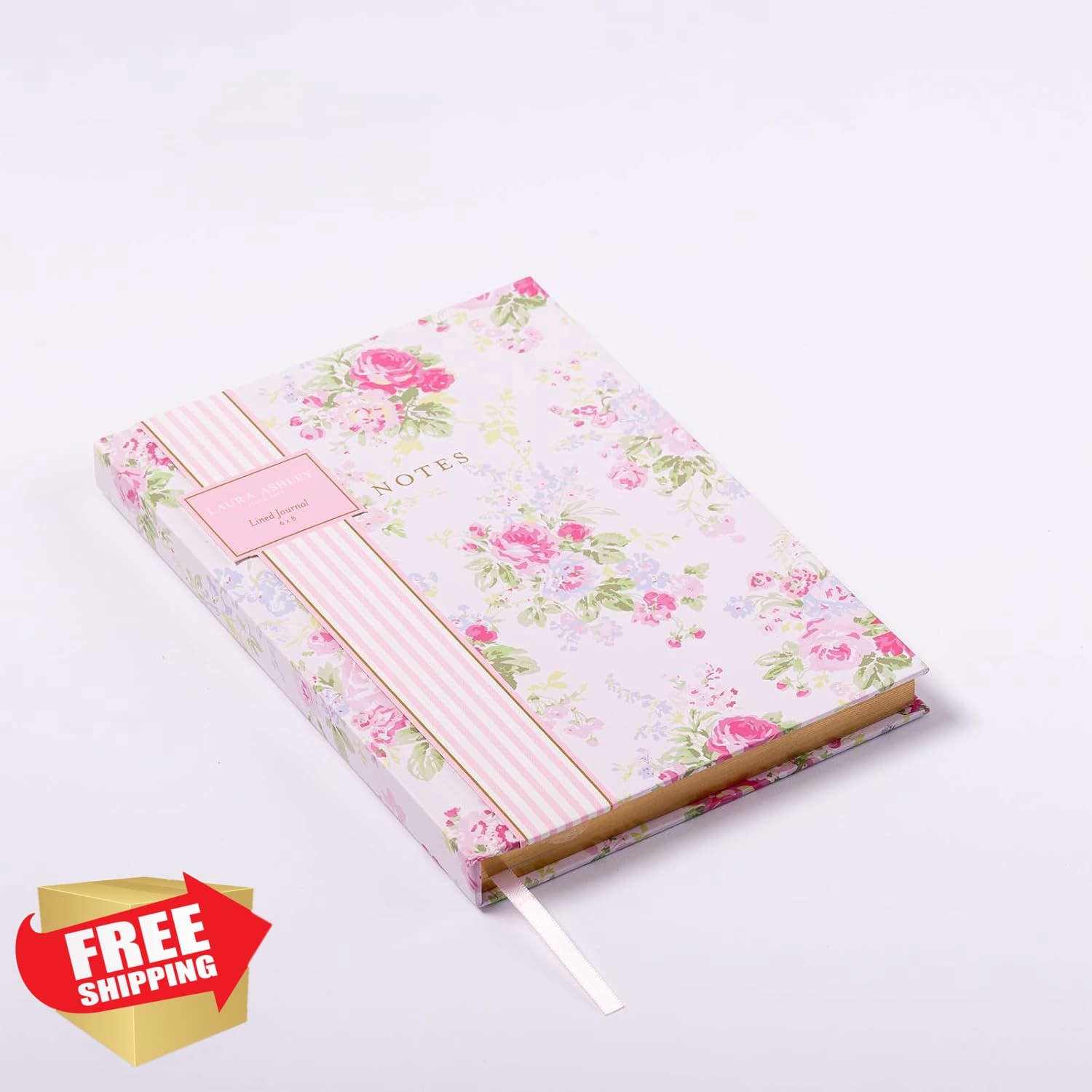 Laura Ashley Journal Hot Pink 6×8