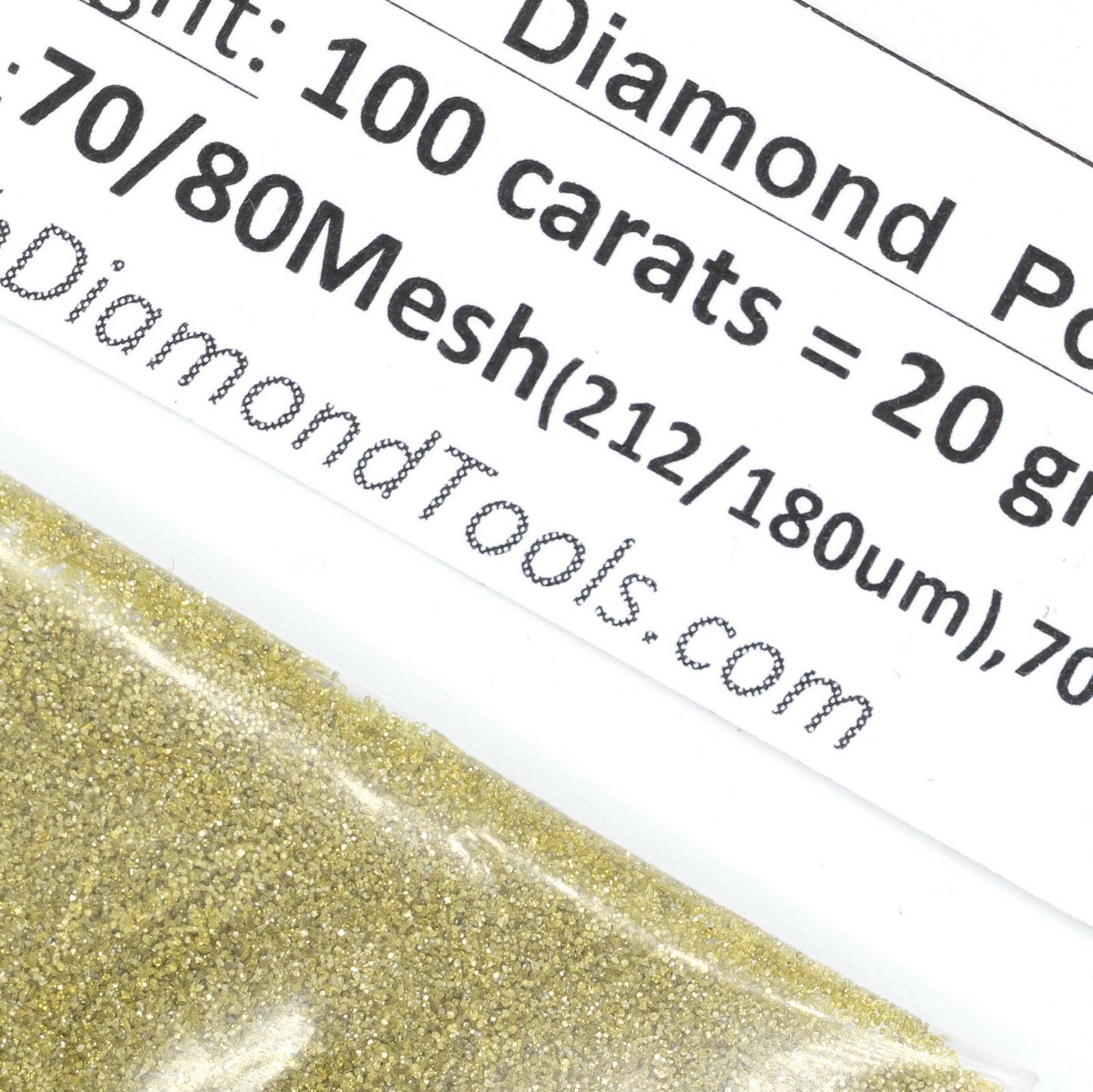 TechDiamondTools Diamond Powder 70 Grit 212-180 Microns, 25 cts = 5 Grams