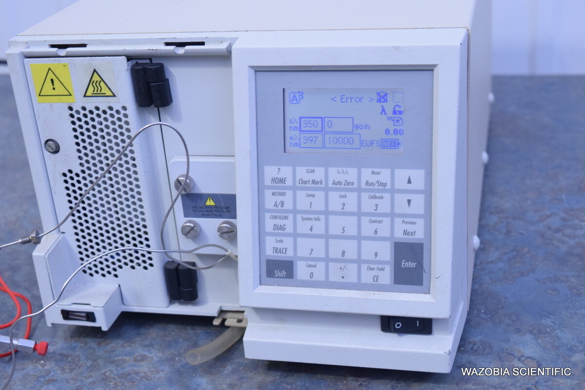 WATERS 2475 FLUORESCENCE DETECTOR HPLC CHROMATOGRAPHY WITH PHENOMENEX 00FR-3171-
