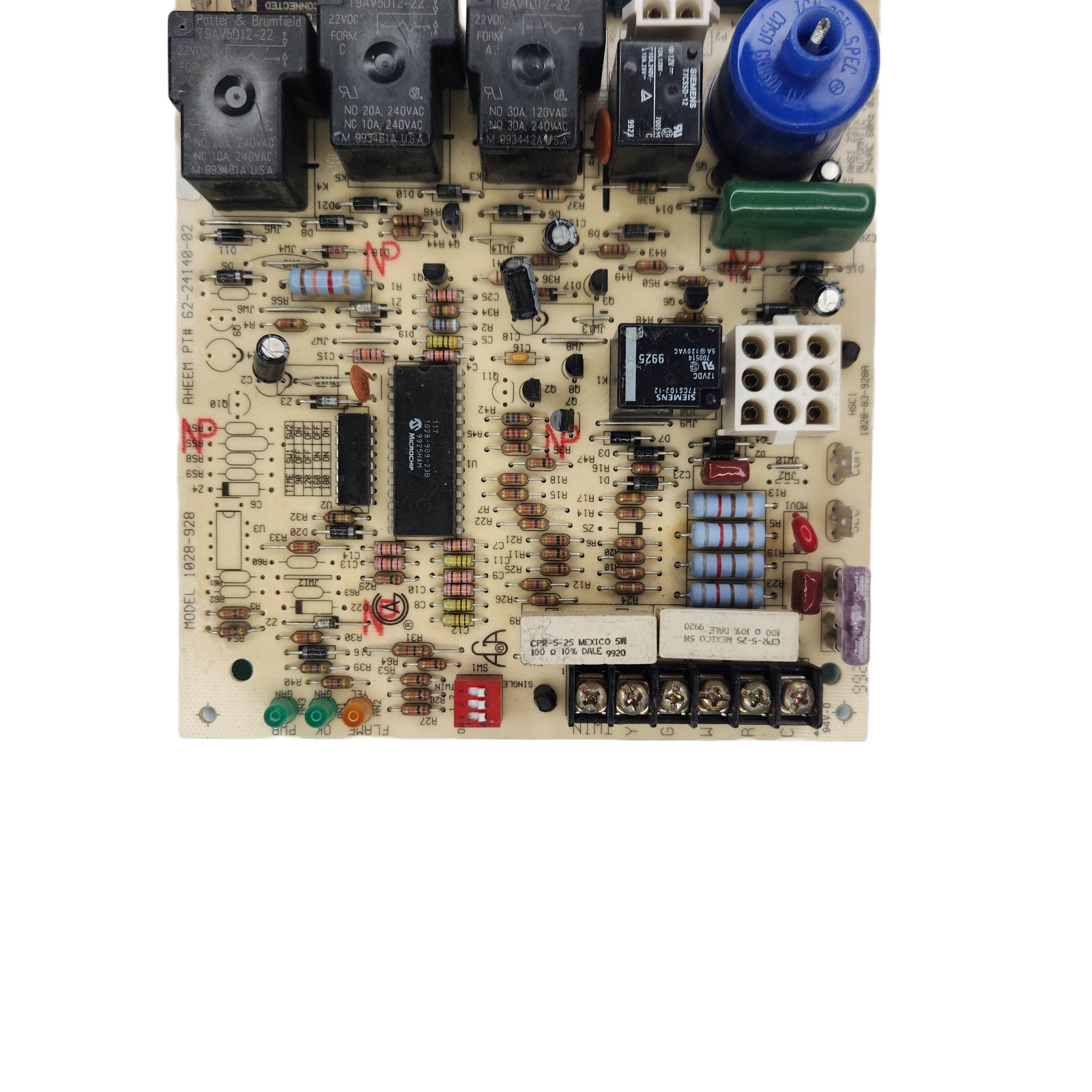Rheem Ruud 62-24140-02 Furnace Control 1028-928