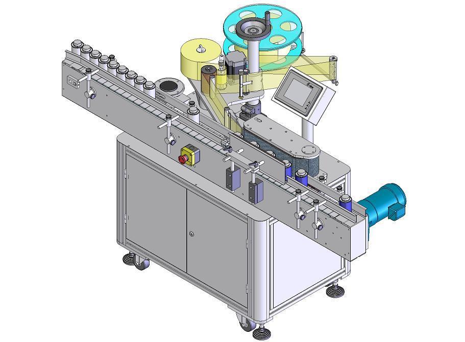Automatic Round Bottle Vertical Labeling Machine labler for Beer Can Labeller