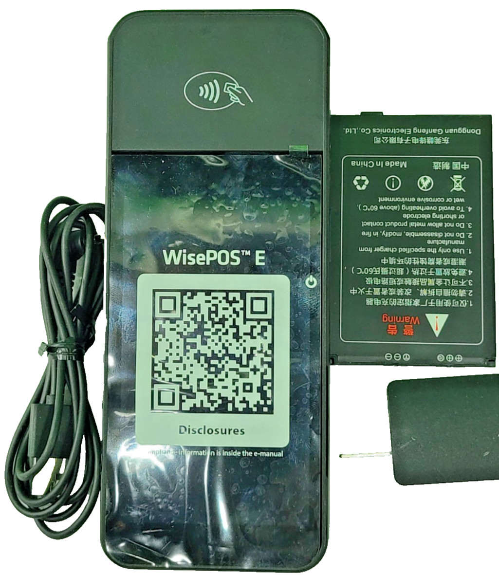 BBPOS WisePOS E WSC51 Stripe Terminal Card Reader With USB Charger No Dock